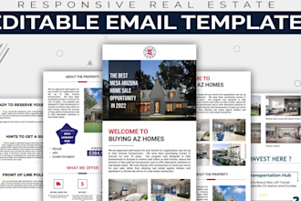 design editable responsive email template newsletter