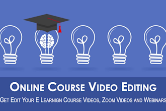 edit online course elearn, loom zoom video, webinar video
