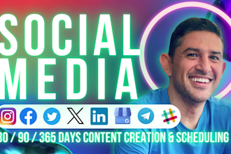 be a dedicated social media marketing manager for instagram, facebook and others