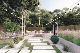 create your front garden backyard patio landscape design