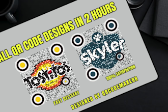 create a custom qr code design within 2 hours