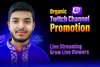 boost live viewers your twitch channel with organic promotion