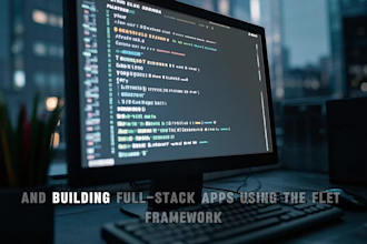 create mobile, desktop, web app with python flet framework