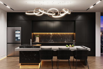 create realistic 3d interior renderings of your dream kitchen