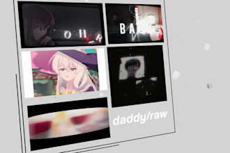 do anime edits for you