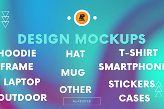 creat tshirt mockup with your logo design professionally