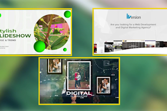 create wedding slideshow or photos slideshow promo videos