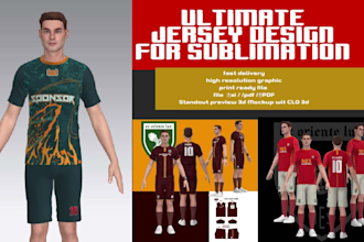 design ultimate jersey design sublimation for you