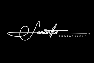create handwritten signature animation and text logo