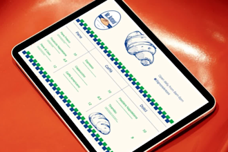 create digital menu board animation