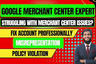 resolve google merchant center misrepresentation,policy violations,suspensions