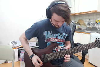 be your heavy metal rock guitar player and compose, record songs, youtube video