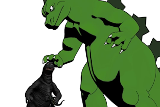 model a 3d prehistoric dragon model godzilla 3d animal  creature animation