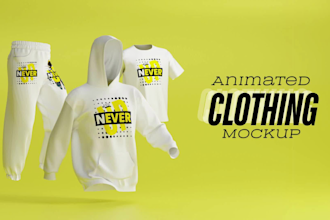 create 3d animation video for your clothing brand