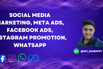 do social media marketing, meta ads, facebook ad, instagram promotion, whatsapp