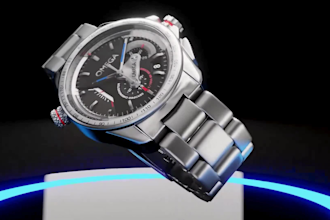 do 3d wristwatch animation, 3d watch design, wristwatch rendering, 3d cgi watch