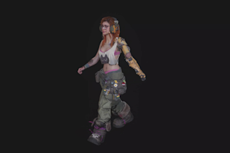model 3d realistic human avatar rig, metahuman in ue5, game character animation