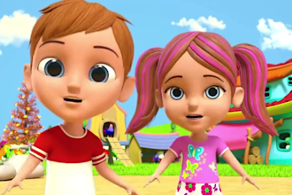 create 3d educational kids learning videos, cartoon film nursery rhyme animation