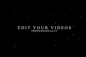 edit any types of videos for youtube and tiktok