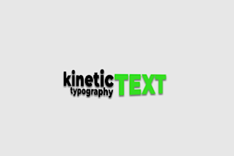 create kinetic typography text animation video