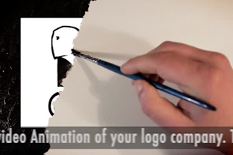 paint your logo in this stop motion video template