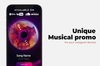 make unique audio visualizer promo for instagram facebook and youtube