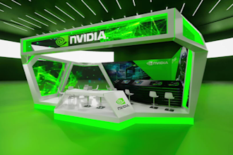 design 3d trade show stand, expo stand or a booth