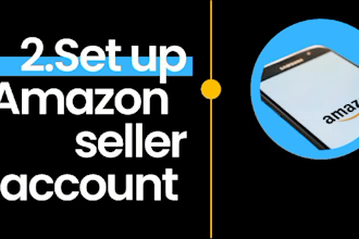 create and set up amazon seller account and product listing