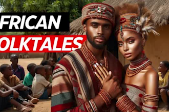 create animation african folktales stories for youtube video