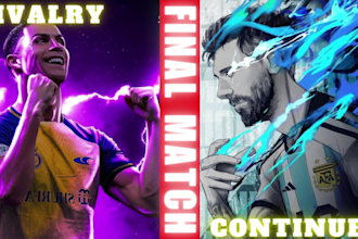create sports youtube thumbnails or viral canva designs