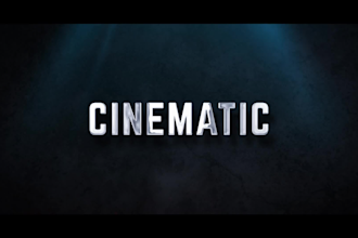 create a cinematic trailer, game trailer, movie trailer