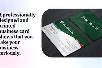 do an clean corporate professional business card design