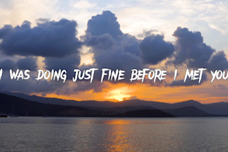 make a romantic couple music lyric video for your song