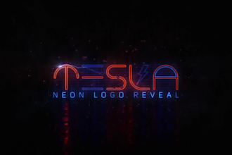 create custom electric neon logo animation intro in 24hours