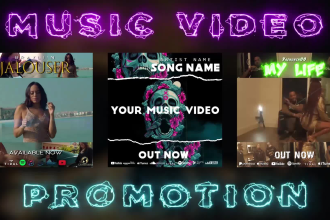 create a stunning music  video promo video for you