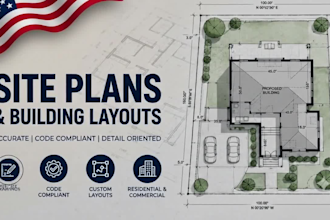prepare site plans and building layout drawings