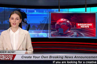create a breaking news video with ai spokesperson