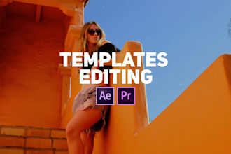 edit any after effects template from envato and videohive
