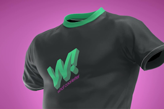 create 3d animated mockups for hoodies and tshirts
