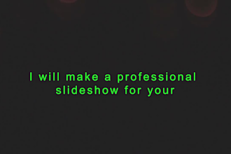 create an amazing photo slideshow