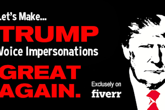 voice realistic donald trump voice impersonation voice over
