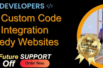 create wix website and wix landing page by using wix velo and wix code