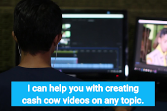 create high quality cash cow youtube videos