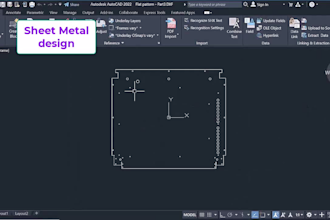sheet metal fabrication, drafting,dxf file for laser cutting