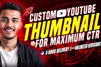 design professional youtube thumbnail