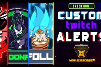 create custom animated twitch alerts for stream