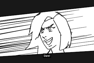 do a storyboard animatic for animation, film or ad