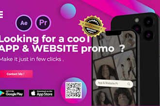 create an app promo video and website explainers, 3d device mockup,shopify store