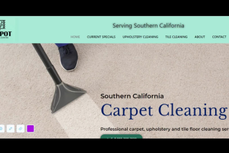 carpet cleaning website carpet cleaning landing page