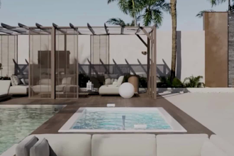 create a 3d architectural walkthrough video